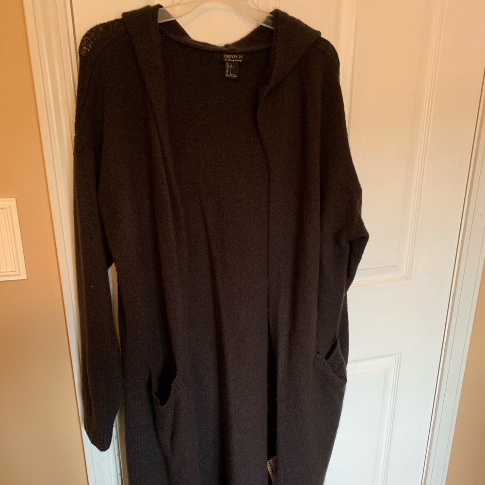 Long Hooded F21 Sweater